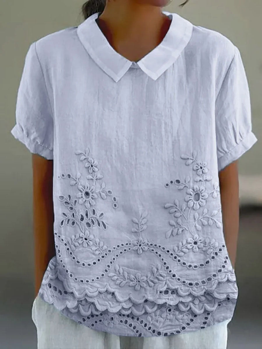 Celia™ | Floral Embroidered Shirt