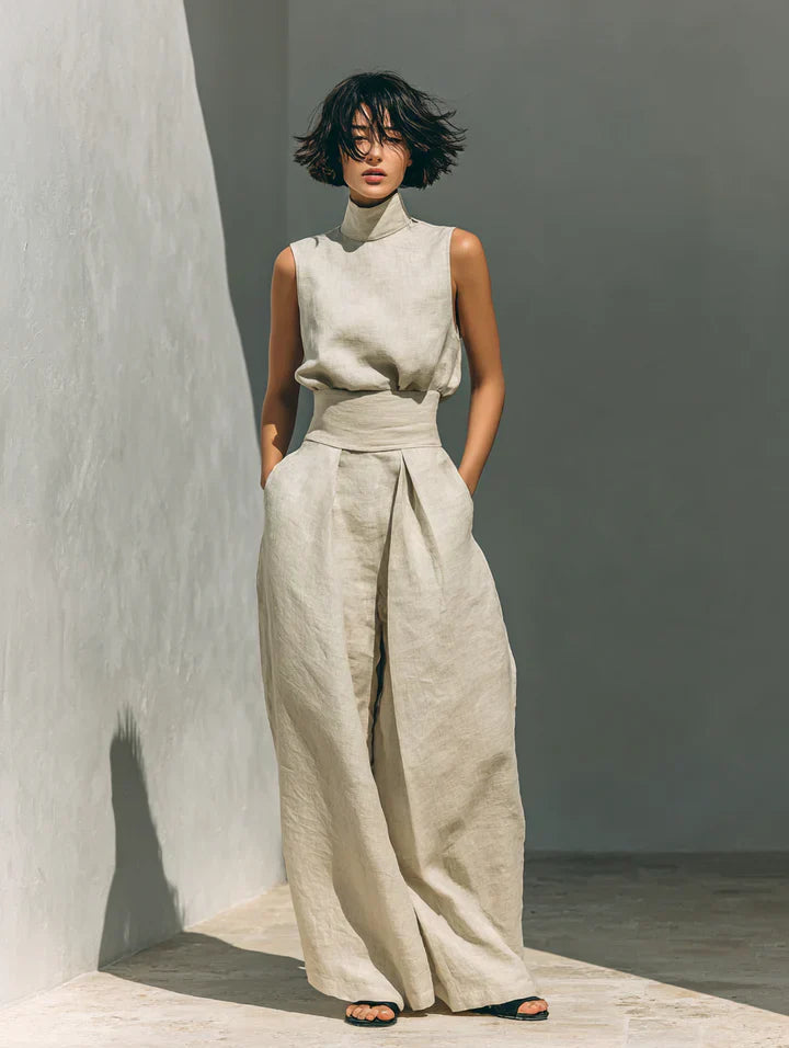 -Beatrix™ | Sleeveless Minimalist Set-