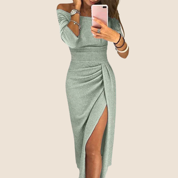 Vivian™ | Flowing Halter Dress