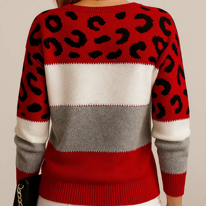 Michelle | Leopard Print Casual Sweater