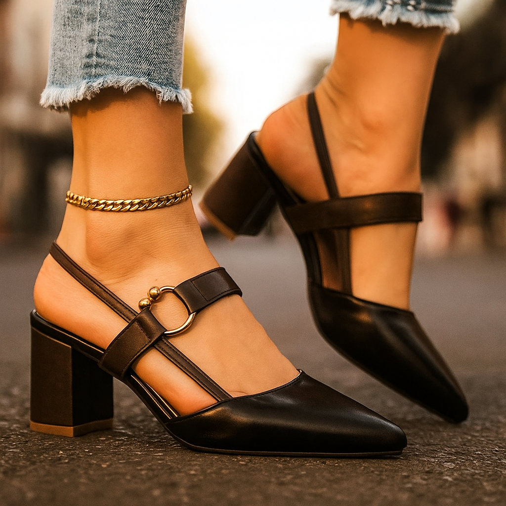 Mirette™ | Ring-Accent Statement Heels