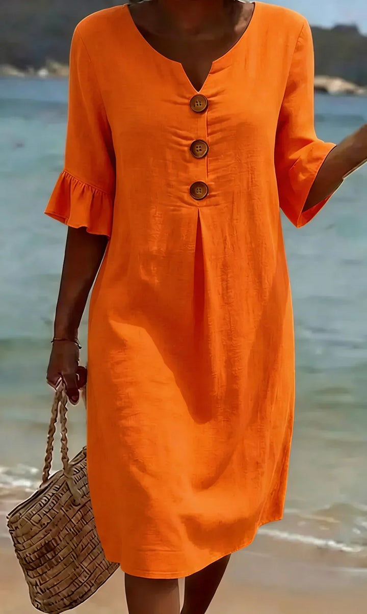-Radmila™ | Textured Long Sleeve Dress-
