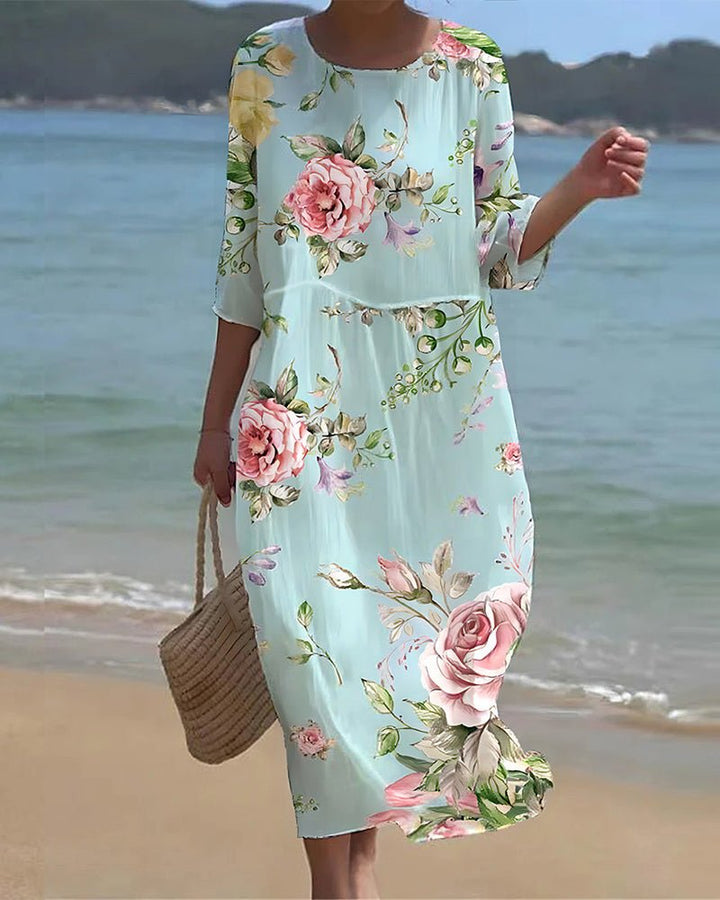 -Verity™ | Sunset Bloom Maxi Dress-