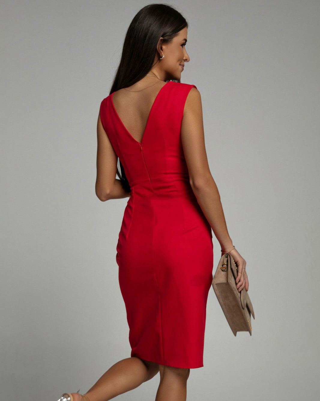 Willa™ | V-Neck Slit Dress