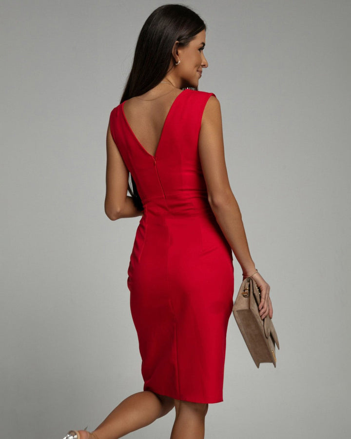 Willa™ | V-Neck Slit Dress