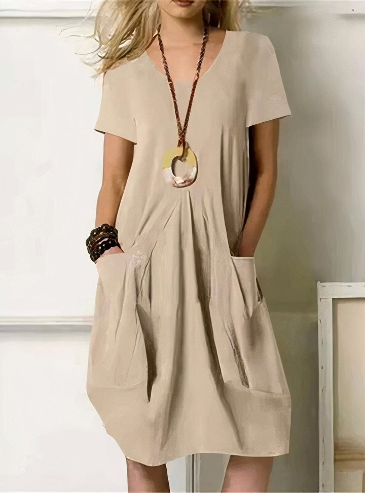 -Oriane™ | Fluid Casual Maxi Dress-