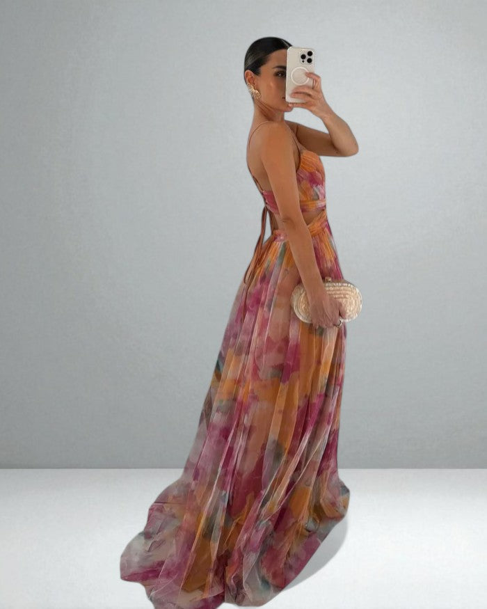 Brielle™ | Watercolor Maxi Dress