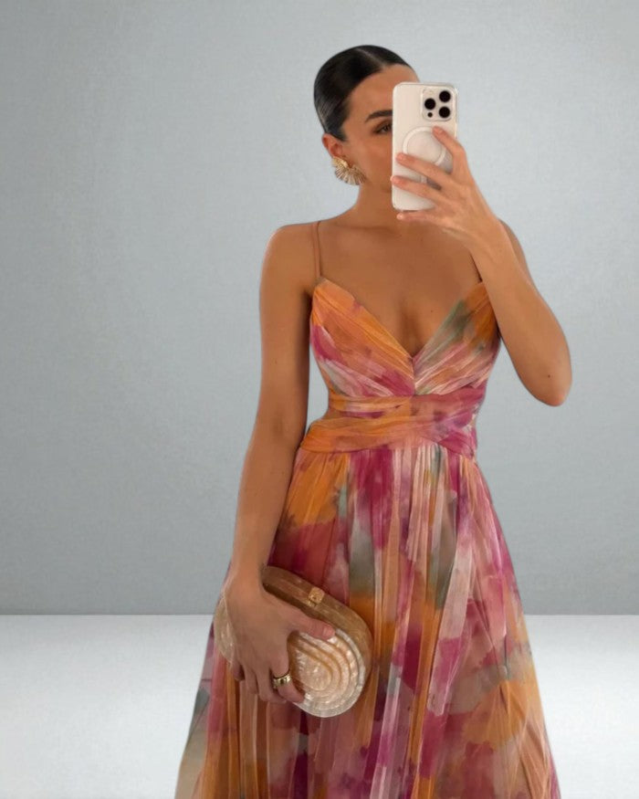 Brielle™ | Watercolor Maxi Dress