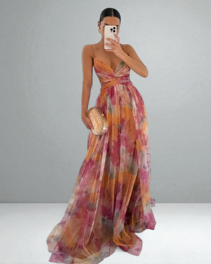 Brielle™ | Watercolor Maxi Dress