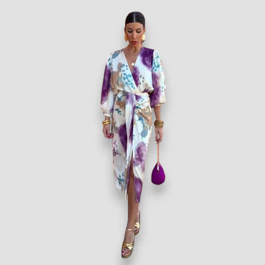Prue™ | V-Neck Midi Dress