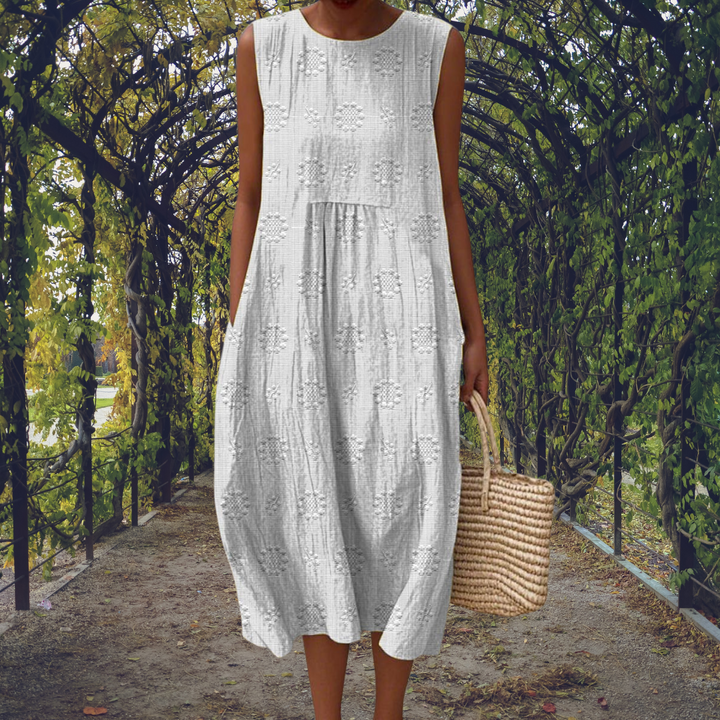 -Ginevra™ | Sleeveless Pocket Maxi Dress -