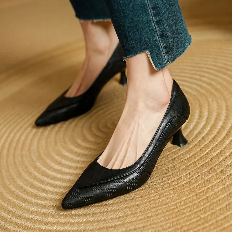 Lucia™ | Sculpted Mid Heel Pumps