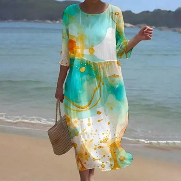 Sylvia™ | Sunset Bloom Maxi Dress
