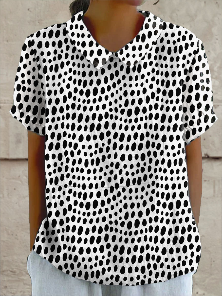 Fleur™ | Whimsical Polka Dot Shirt