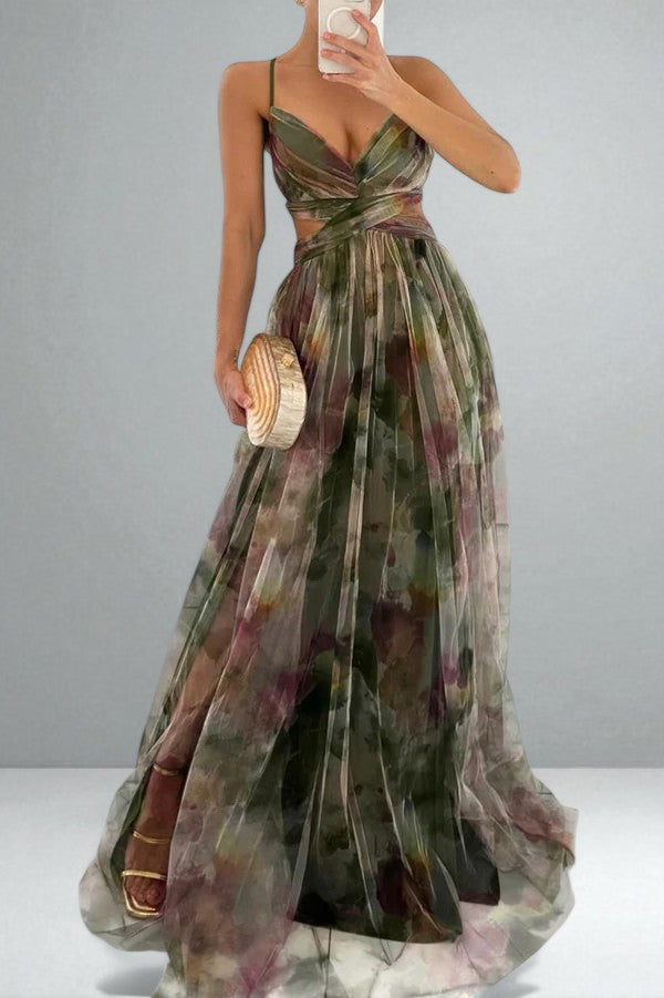 Brielle™ | Watercolor Maxi Dress