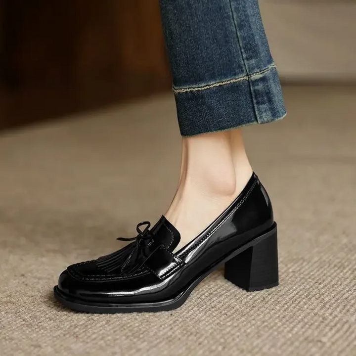 Eleanor™ | Tassel Loafer Heel Pumps