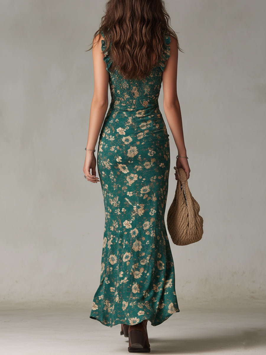 Annalise™ | Boho Retro Maxi Dress
