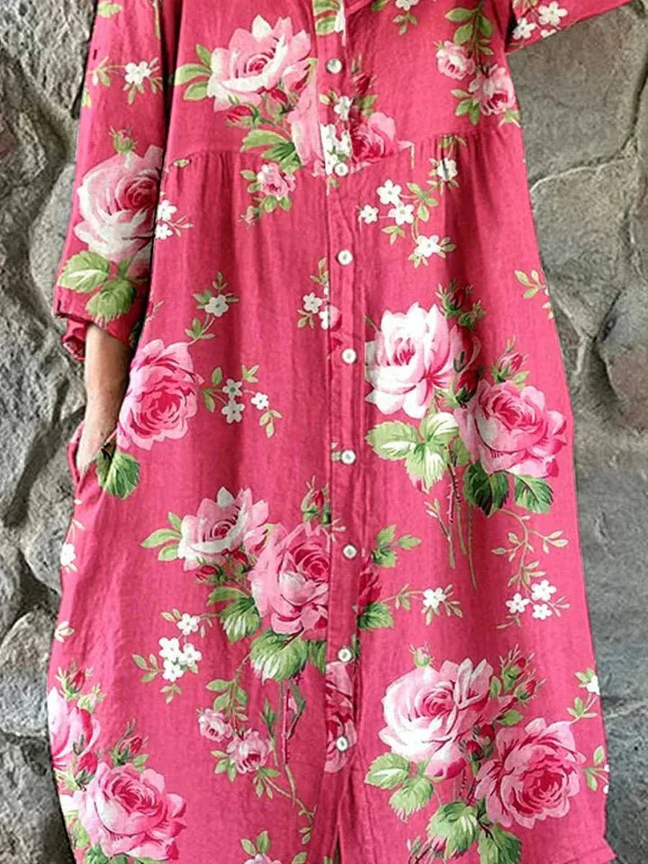 Audrey™ | Artistic Floral Maxi Dress