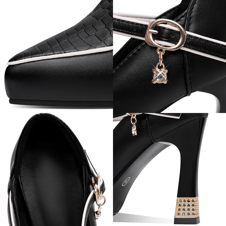 Noelle™ | Jeweled T-Bar Pumps