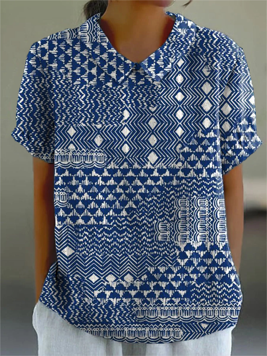 Maren™ | Tribal Print Statement Shirt