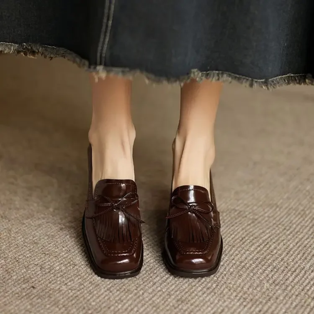 Eleanor™ | Tassel Loafer Heel Pumps