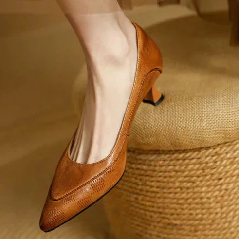 Lucia™ | Sculpted Mid Heel Pumps