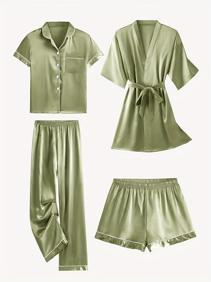 Victoria™ | 4-Piece Elegant Lounge & Robe Set