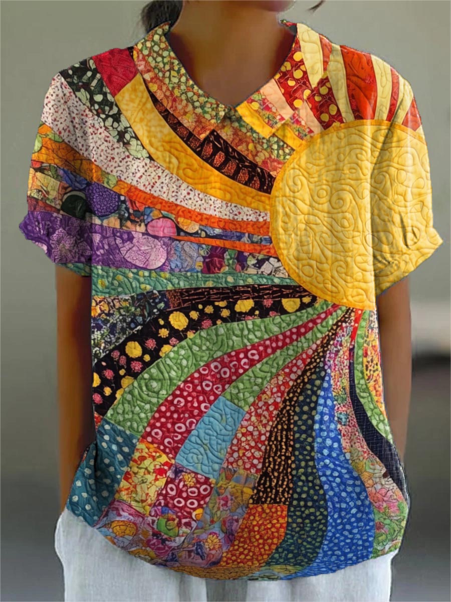 Gala™ | Sunburst Patchwork Shirt