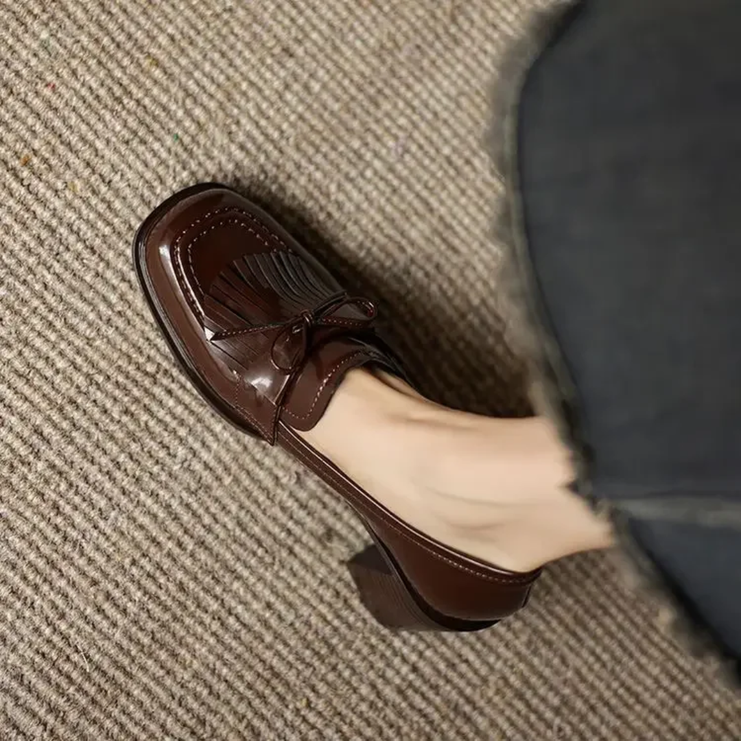 Eleanor™ | Tassel Loafer Heel Pumps
