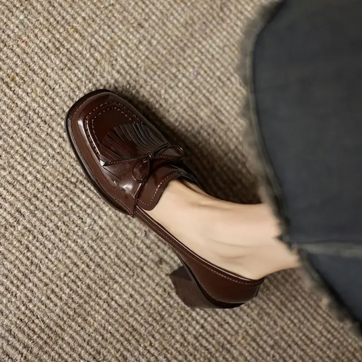Eleanor™ | Tassel Loafer Heel Pumps
