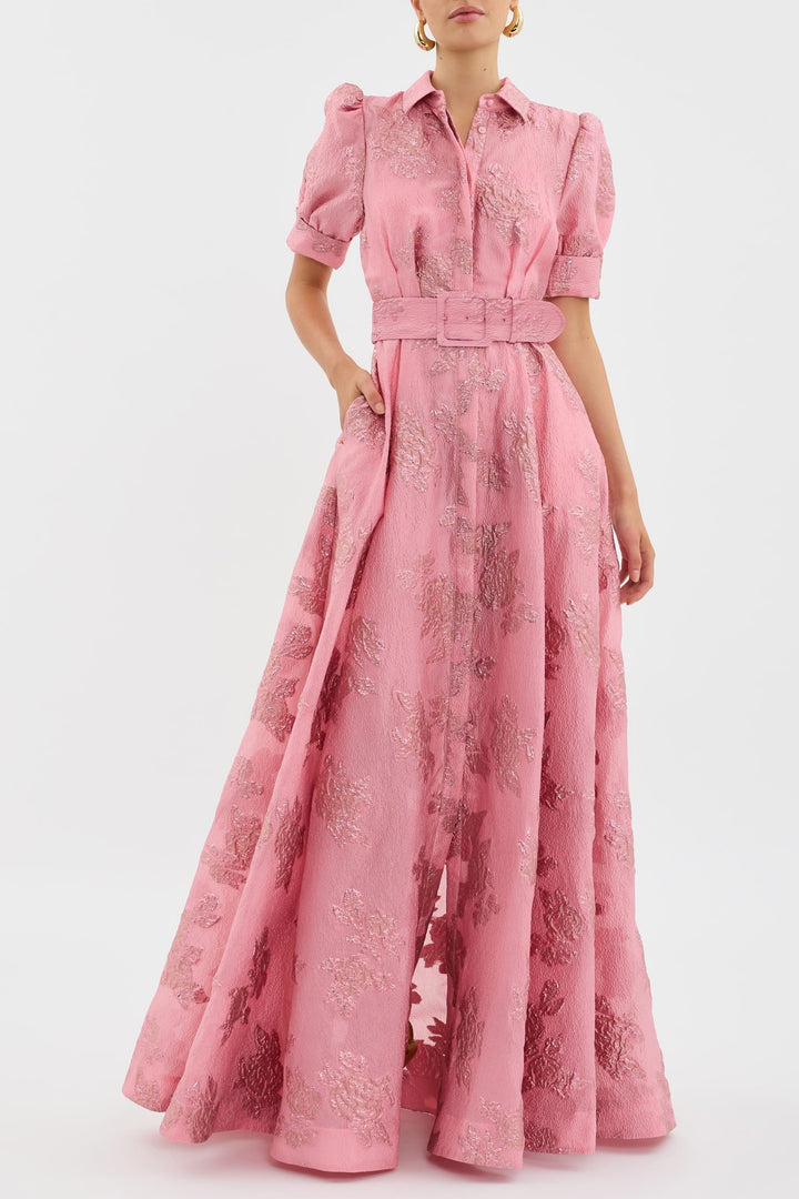 Oona™ | Puff Sleeve Maxi Dress