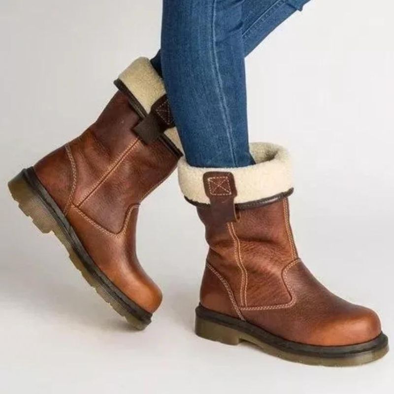 Rhonda | Lined Leather Winter Boots