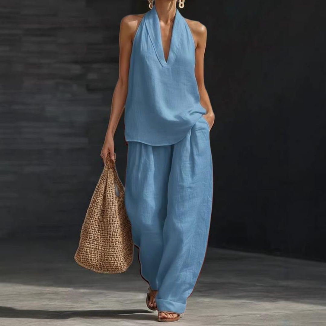 -Deirdre™ | Textured Two-Piece Set-