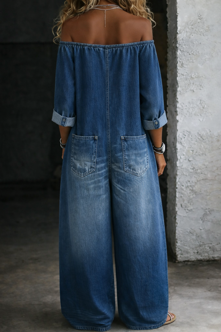 Minnie™ | Off-Shoulder Long Sleeve Jumpsuit