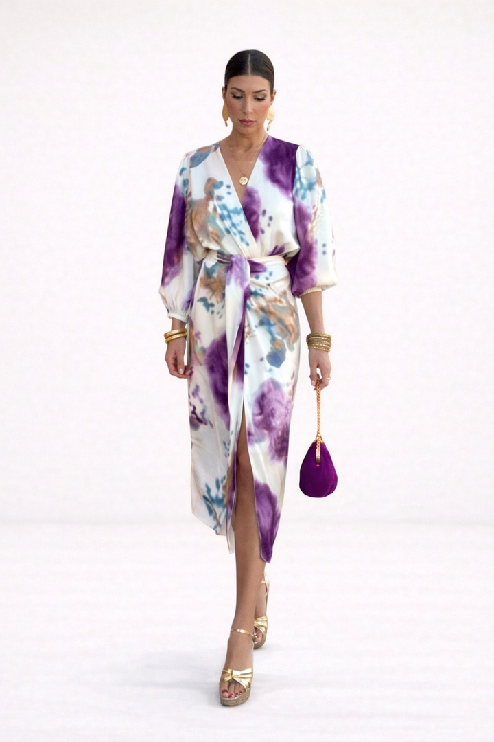 Prue™ | V-Neck Midi Dress