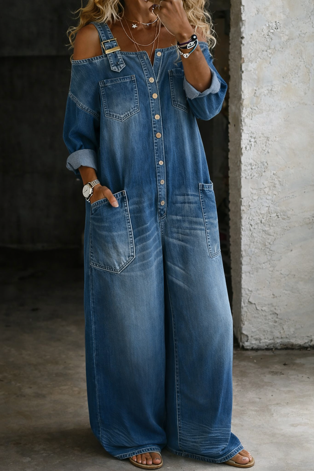 Stevie™ | Off-Shoulder Relaxed Jumpsuit