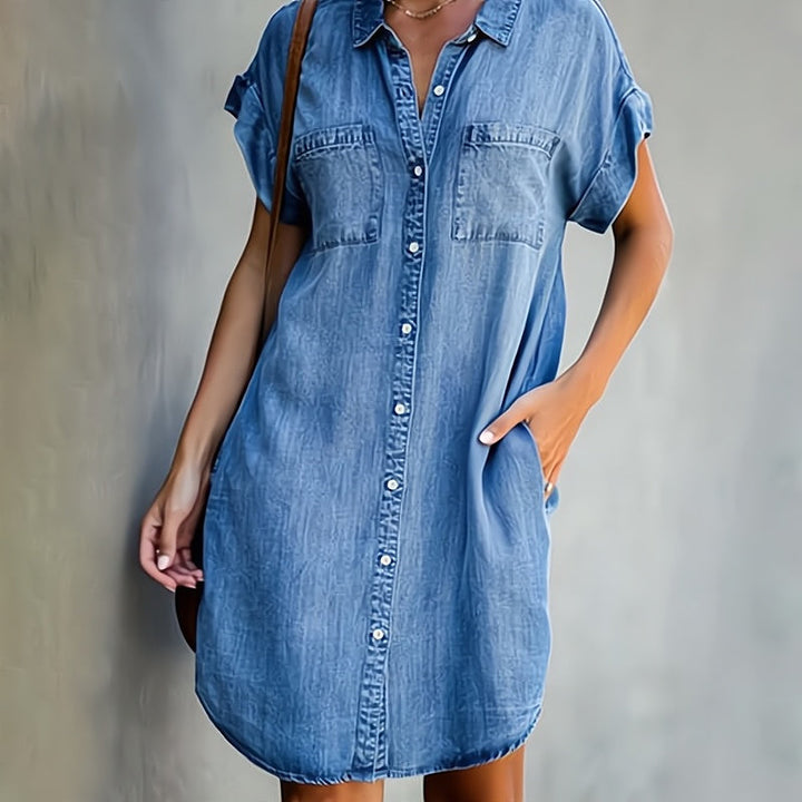 Bess™ | Classic Button-Down Shirt Dress