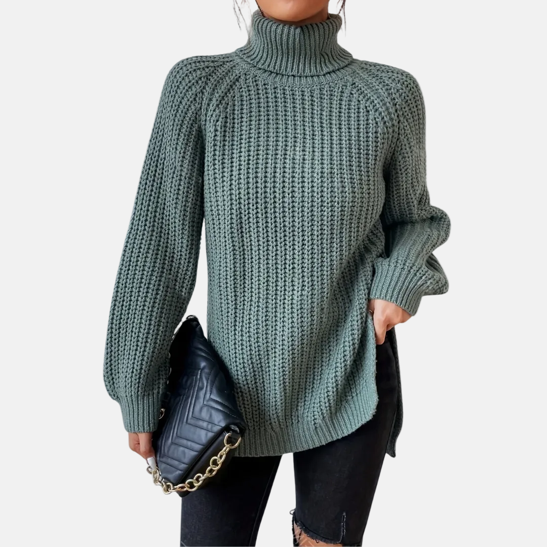 Melena™ Soft Knit Turtleneck Sweater