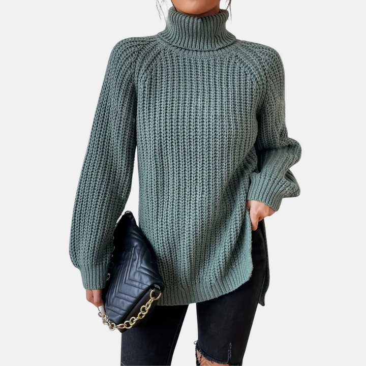 Melena™ Soft Knit Turtleneck Sweater