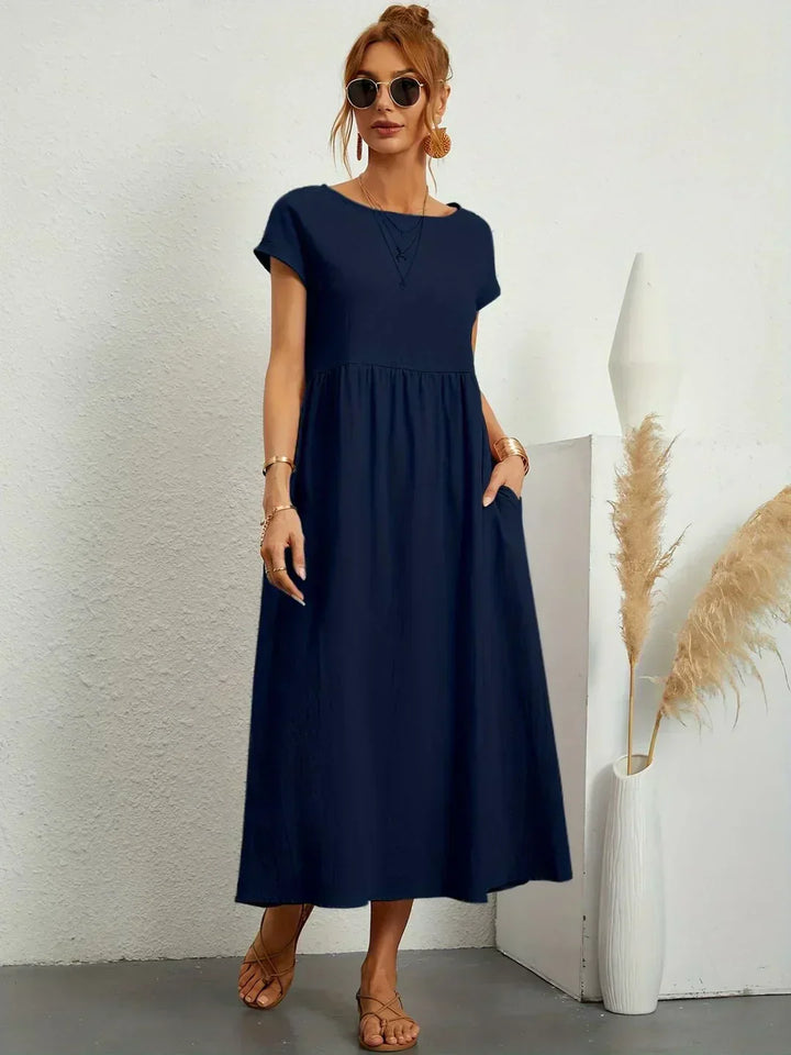 -Ursina™ | Fluid Midi Dress-