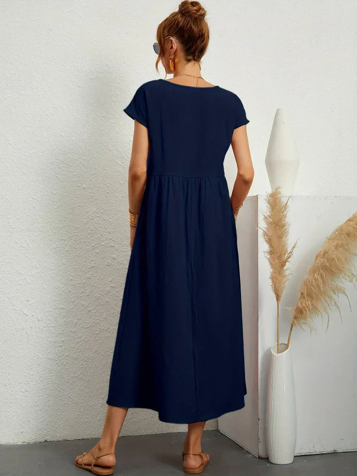 -Ursina™ | Fluid Midi Dress-