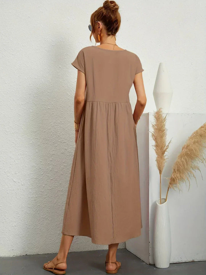 -Ursina™ | Fluid Midi Dress-