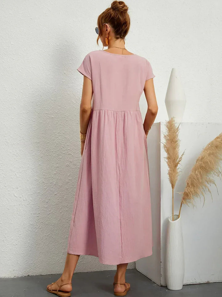 -Ursina™ | Fluid Midi Dress-