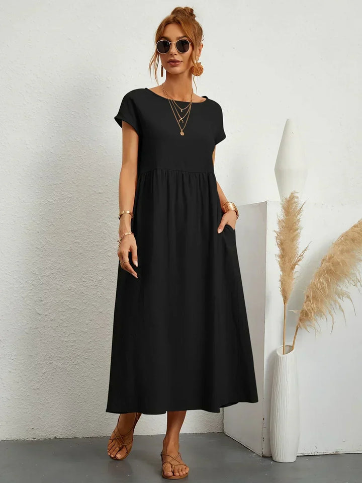 -Ursina™ | Fluid Midi Dress-