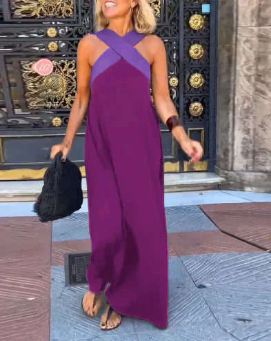 -Quirine™ | Wrap-Front Maxi Dress-