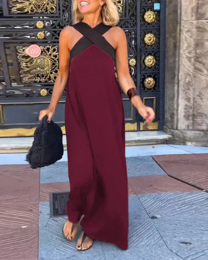 Quirine™ | Wrap-Front Maxi Dress.