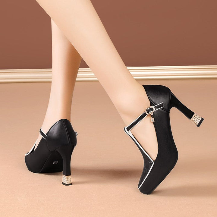Noelle™ | Jeweled T-Bar Pumps