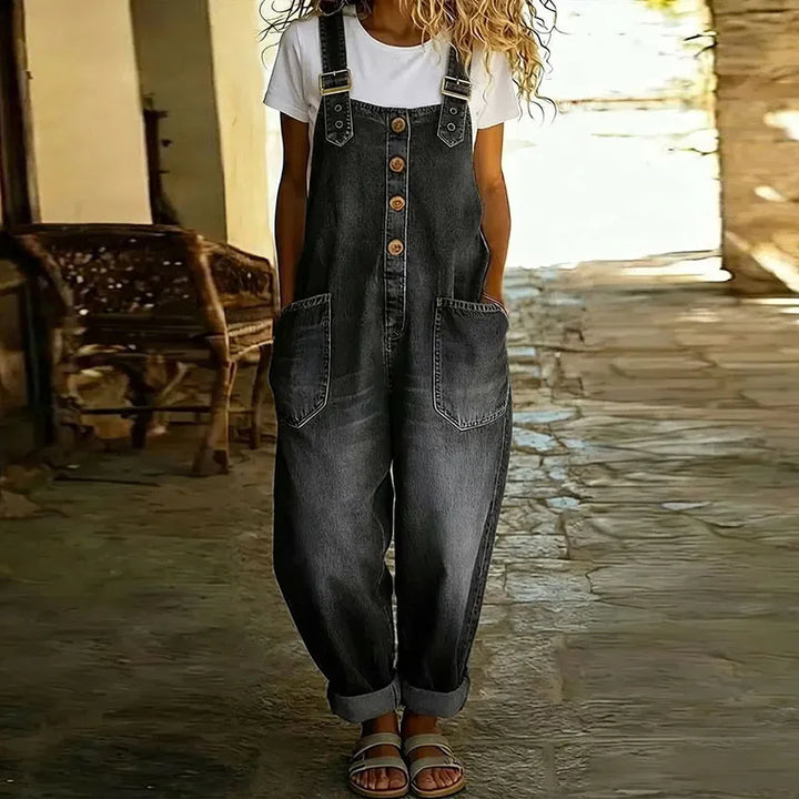 Carla™ | Vintage Soft-Look Overalls