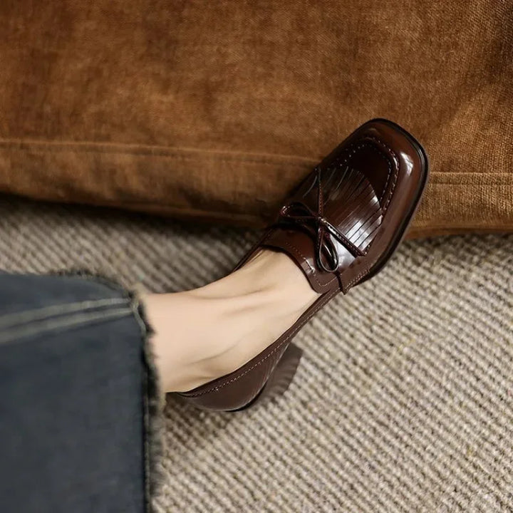 Eleanor™ | Tassel Loafer Heel Pumps