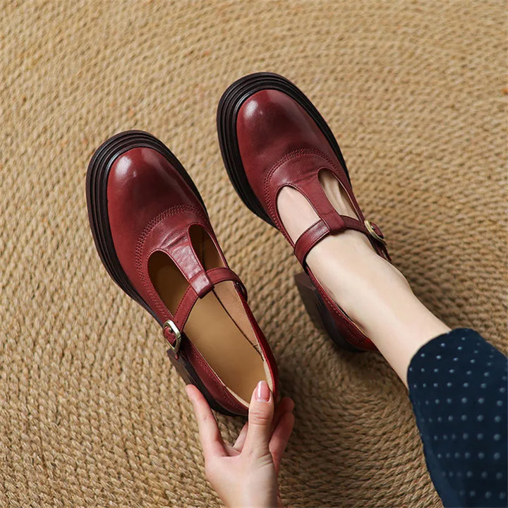 Brielle™ | Chunky Mary Jane Block Heel Pumps